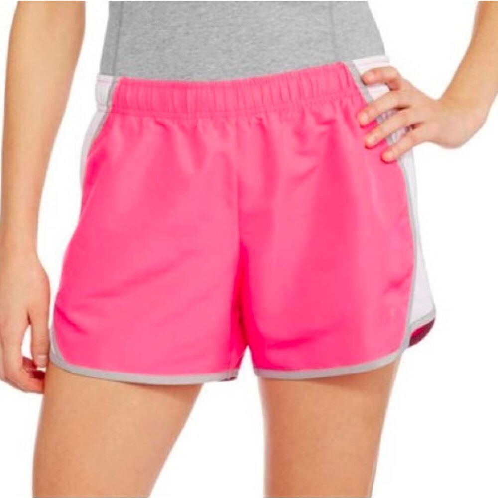 🩵Hot Pink, Gray, & White Built In Liner Running Shorts Small